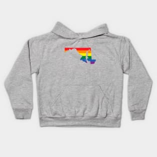 Maryland state LGBT Pride Kids Hoodie